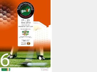 Affiche tournoi de golf