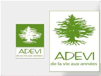 Création du logo pour la société ADEVI.
Déclinaison sur carte de visite.

