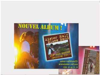 Création d'un flyer promotionnel du nouvel album Mister ralf blues band