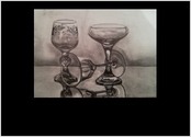 Nature morte au crayon graphite sur format A3