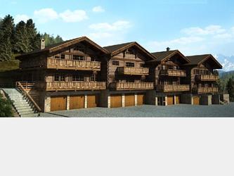 Architecture , image de synthèse 3D de chalet pour la suisse à partir de plans