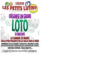 Réalisation du flyer d'un loto associatif pour en faire la publicité.