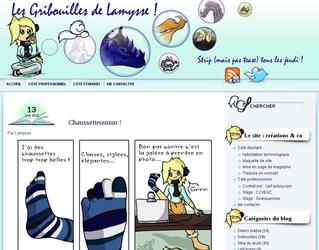 Site web personnel, lamysse.com me sert de blog pour raliser de petites bandes dessines, en plus de montrer les projets dj mens en entreprise.