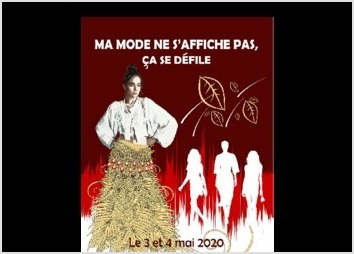 Affiche pour une boutique dans le but d'organiser un défilé de mode.