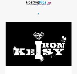 Visuels Wear T-shirt "Iron Keisy Wear" dclinaison N&B