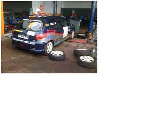 Design sur un vehicule de rally