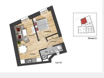 Colorisation et habillage des plans de 23 appartements