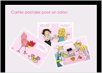 Ralisation de cartes postales pour le salon de la gastronomie