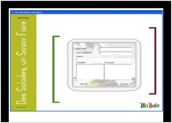 Création graphique d'un progiciel de gestion pour Mix Buffet.