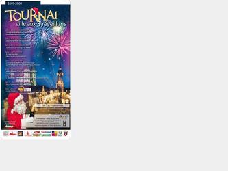 Affiche de fin d anne "Tournai, ville aux 3 rveillons"