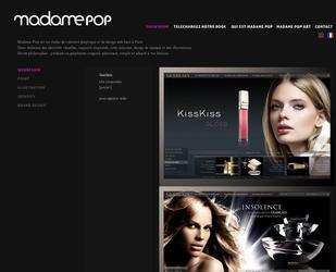 descriptif portfolio madamepop site-internet