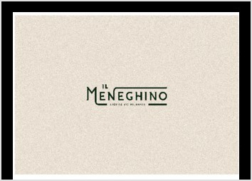 Cration de logo, charte graphique et carte de visite pour le restaurant Il Meneghino  Bordeaux.Vous pouvez consulter l ensemble de ce projet sur mon site www.maighdlin-malherbe.fr.