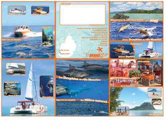 Brochure pour societe de croisieres bateaux a la journee.
Orange team ltd