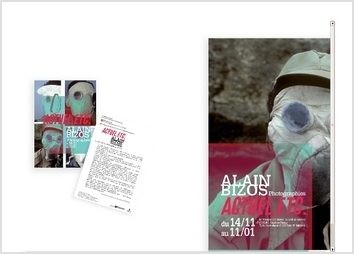 affiche pour exposition alain bizos.(proposition)
travail de mise en valeur de la photo choisie par l'artiste .
traitement saturé et moderne en accord avec l'univers jet-set de l'artiste .