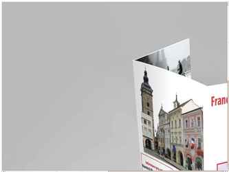 Brochure réalisée sur demande de l'Alliance française de &#268;eské Bud&#283;jovice en République tchèque. Design : épuré rouge et noir sur fond blanc. Caractéristique : accent sur la lisibilité. Format : brochure trois volets au format A4 et A5 plié.