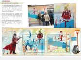 Conception et ralisation du projet "Les arts de la rue buissonnire", fresque pour le foyer Notre-Dame des Sans-abri pour Cit Cration 