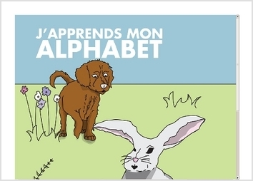 Livre d'illustrations pour apprendre l'alphabet aux enfants de 4 à 6 ans. Travail exécuter dans un cadre académique.