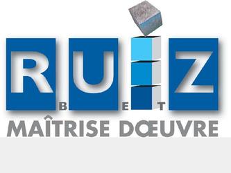 Création d'un logo pour une société d'architecture BET RUIZ. Ce logo est également la têtière du magazine Batimag