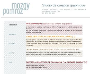 descriptif portfolio mozgy site-internet