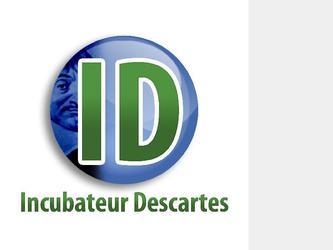 Logo pour la cration d un incubateur d entreprise li avec un IUT du nom de Descartes.