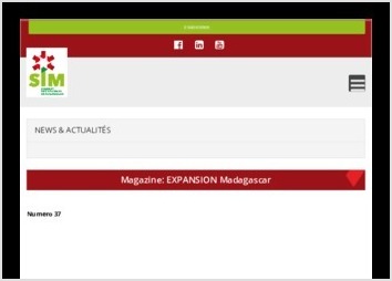 Mise en page du magazine économique de Madagascar, le "Magazine Expansion" édité par le Syndicat des Industries de Madagascar, pour les numéros 31, 32, 33, 34, 36 et 37