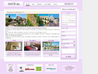 Ralisation du site internet pour l Hotel du Lez. Ralisation d un module de rservation en ligne et traduction du site en anglais