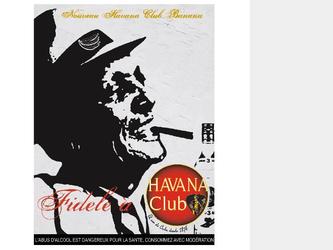 Affiche ralise pour promouvoir la sortie de 3 dclinaisons du produit Havana Club.