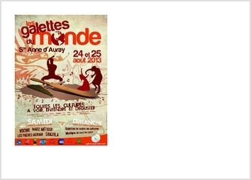 Affiche réalisée pour le festival des Galettes du Monde à Sainte Anne d'Auray.