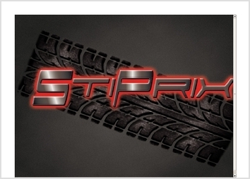 Un Logo représentant un commerce de vente de pneus pour la compagnie Stiprix.