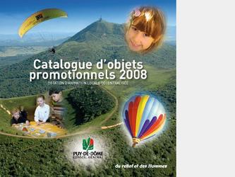 Lors de mon stage au Conseil Gnral, j ai raliser son catalogue d objet promotionnel. La ralisation a commenc par la slection des photos mis  disposition, dtourage, mise en page tout en respectant le cahier des charges (Ce catalogue est destin aux lus du Conseil Gnral mais il a pour cibletout public.Ces objets ont pour but dtre distribu au public lors dvnements que le Conseil Gnral participe (gagnant dun concours, suite  une visite, etc.)