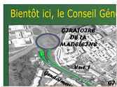 Réalisation d'un panneau de chantier en haute résolution 4mx3m pour la ville de Cayenne en Guyane.