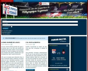 Cration en cours d un site web consacr aux supporters de l Olympique Lyonnais (PROJET EN COURS)