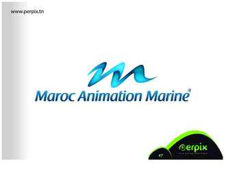 Logo conçu pour une agence marine ( Maroc Animation Marine ).