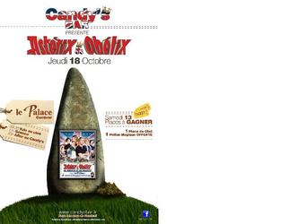 Realisation d une affiche et d un flyer pour une soiree en association avec un cinema
Theme: asterix et obelix