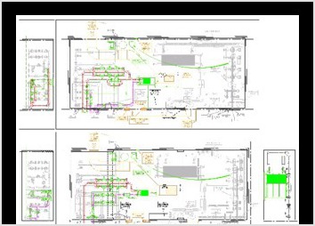 Réalisation de plans techniques d'une sous-station sous autocad