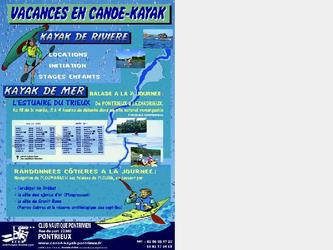 affiche pou club touristique de canoe-kayak 