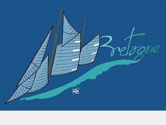 logo pour la voile en bretagne