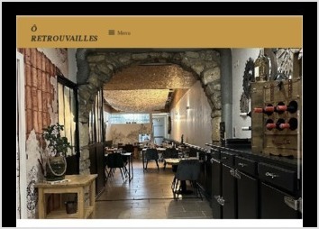 Réalisation d'un site internet pour un restaurant. 