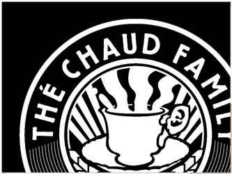 Logo pour une association de musique électronique appelée "Thé Chaud".
met en avant le l'univers musical dans lequel évolue l'associations.
Donne une image contemporaine et professionnelle à l'associations composée de jeunes citadins.