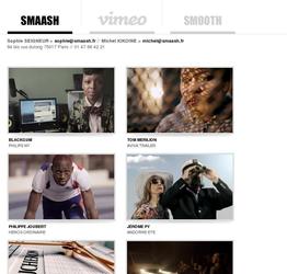 Creation du site smaash :
 création graphique
 intégration
 développement web