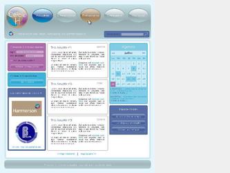 Logo & Maquette de site internet pour "Cercle H" l association des anciens d Hammerson