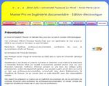 Site pour tudiante Master Pro