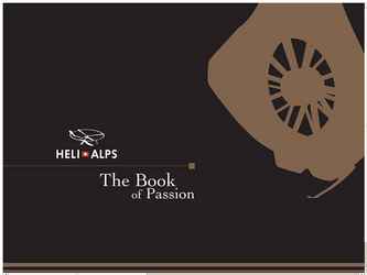 livre d'or Helialps suisse société de location hélicoptère 104 pages
couverture noir mat et pantone or
ouvrage de qualité avec annonce presse
et impression...