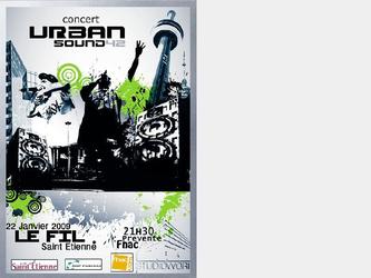 Affiche de concert Hip Hop a Saint Etienne,
création graphique, mise en page, impression.

