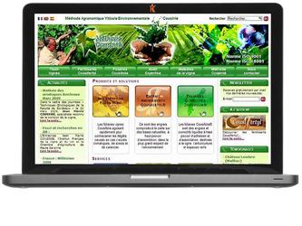 Conception, rédaction, organisation et réalisation technique du site Méthode Cousinié. Réalisé sous CMS Joomla.
Identité graphique et image de marque. Création des thèmes par spécialités, Organisation de l'arborescence et thèmes visuels(photos, illustrations, tableaux techniques).
Conception rédaction avec l'entreprise, mise au point du contenu et traductions 3 langues.
Organisation de la documentation en ligne : fiches techniques par thèmes et produits, gestion des articles actualité, partenariat, témoignages.
Site international trilingue, 90 pages par langue. Déclinaison des thèmes visuels sur toutes éditions entreprise. 
Fourniture des thèmes visuels et bandeau accueil au webmaster (en charge de la réalisation technique et référencement).