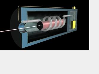 Une animation 3D représentant le fonctionnement d'un laser expliqué aux enfants.