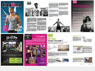 Mise en page complte d un magazine de 32 pages. La rdaction et les photos ont taient fournis par le client