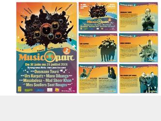 Affiche, déclinaisons, flyers et brochure 16 pages pour un Festival de Jazz en plein air à Rosny-sous-Bois