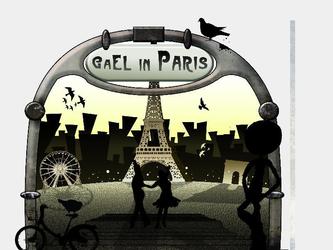 Logo ralis sous des airs de vieux Paris pour la pice de thtre "Gael In Paris"