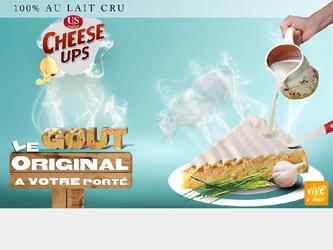 Panneau publicitaire pour fabriquant de fromage "Cheese ups"